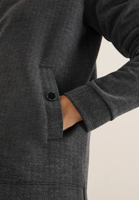 Herringbone Jacke Black