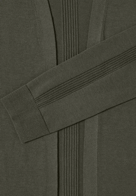 Langer Basic Cardigan khaki Langer Basic Cardigan khaki