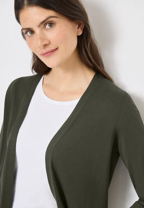 Langer Basic Cardigan khaki Langer Basic Cardigan khaki