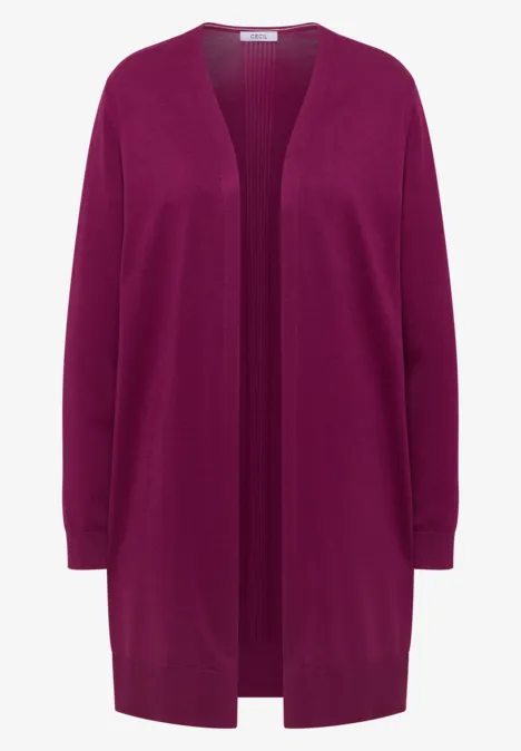 Langer Basic Cardigan magenta purple Langer Basic Cardigan magenta purple
