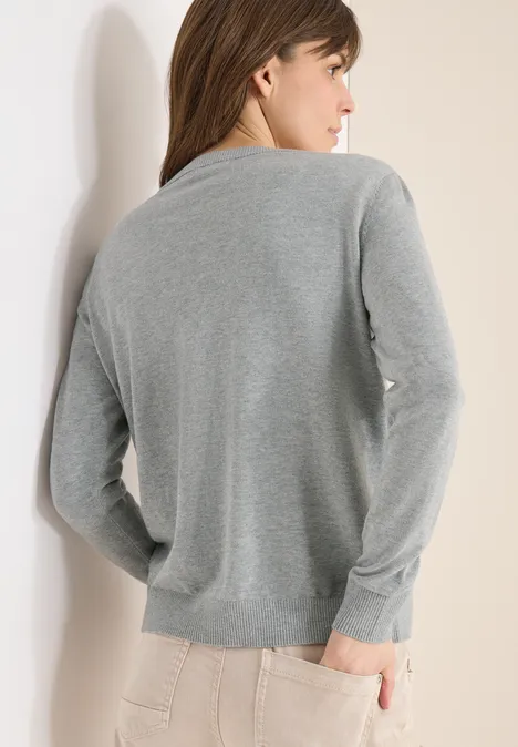 Basic Cardigan mineral grey melange Basic Cardigan mineral grey melange