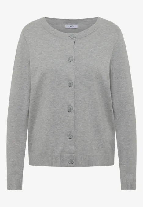Basic Cardigan mineral grey melange Basic Cardigan mineral grey melange