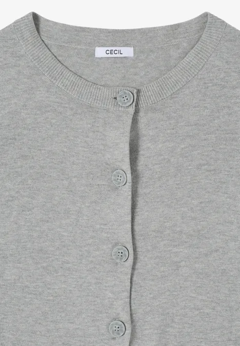 Basic Cardigan mineral grey melange Basic Cardigan mineral grey melange