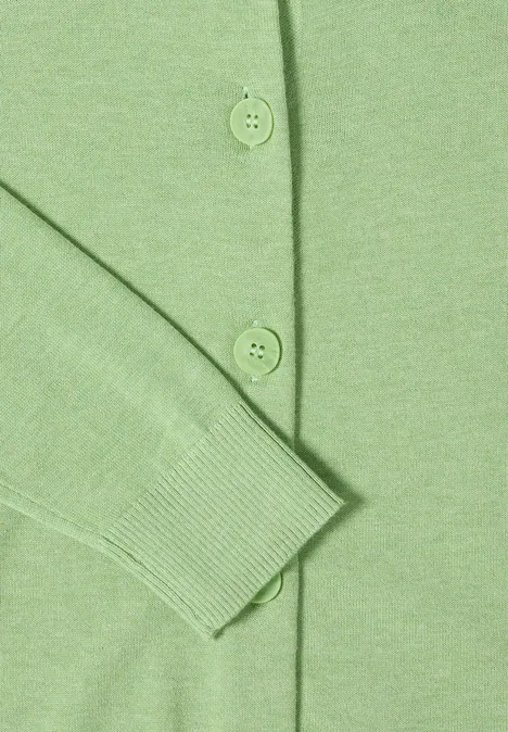 Basis vest bamboo green melange