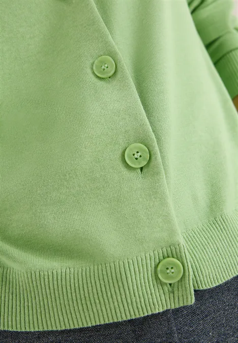 Basis vest bamboo green melange