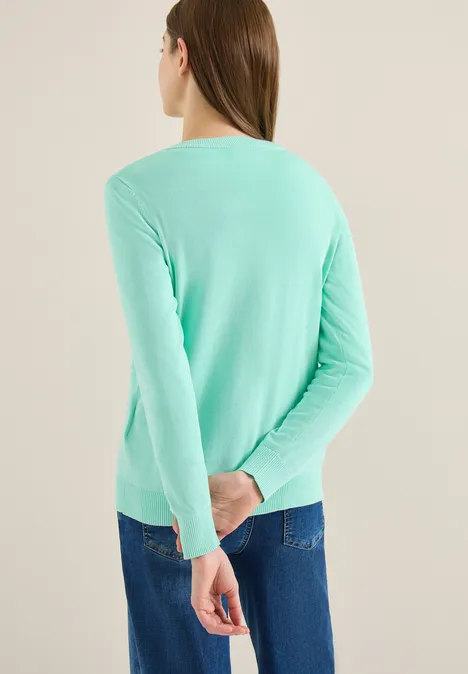Cardigan de base jelly mint
