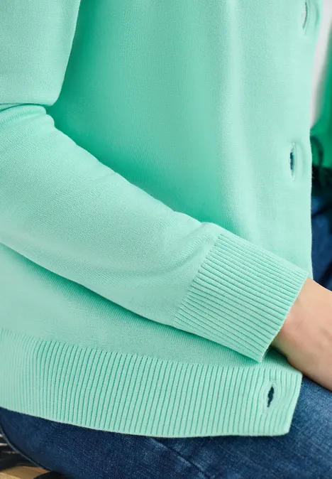 Cardigan de base jelly mint