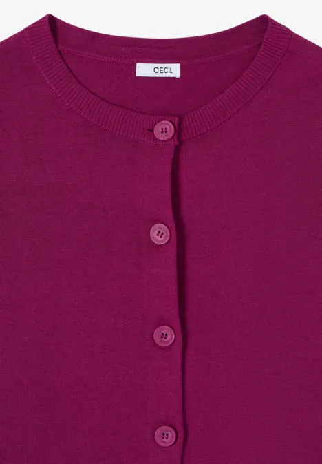 Basic Cardigan magenta purple Basic Cardigan magenta purple