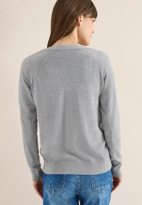 Basic Cardigan mineral grey melange Basic Cardigan mineral grey melange