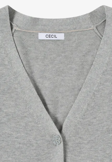 Basic Cardigan mineral grey melange Basic Cardigan mineral grey melange