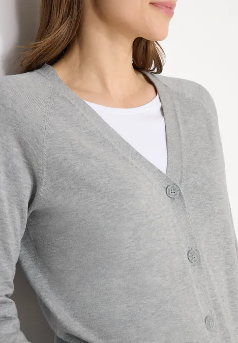 Basic Cardigan mineral grey melange Basic Cardigan mineral grey melange