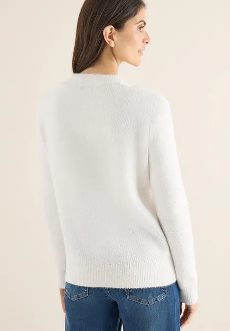 Federgarn Cardigan light greige