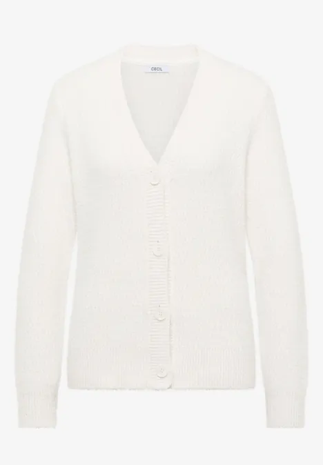 Federgarn Cardigan light greige