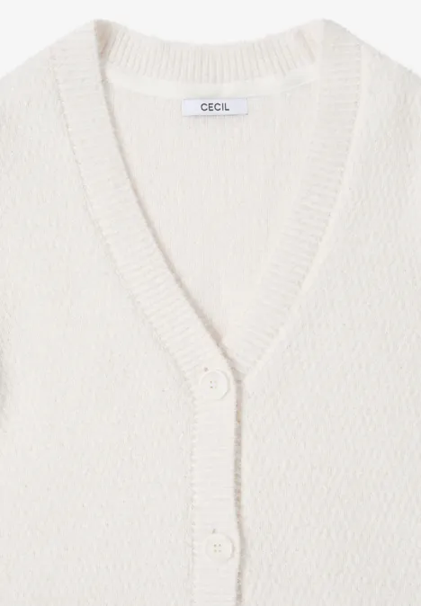 Federgarn Cardigan light greige