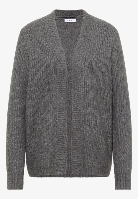 Cardigan mit Struktur flint grey melange Cardigan mit Struktur flint grey melange