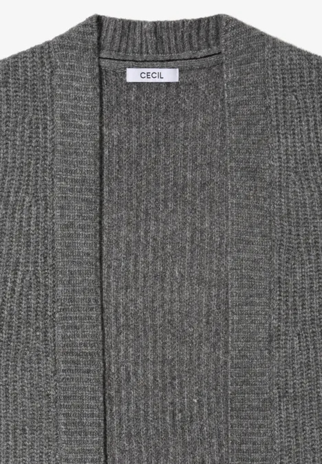 Cardigan mit Struktur flint grey melange Cardigan mit Struktur flint grey melange