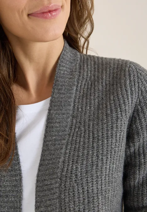 Cardigan mit Struktur flint grey melange Cardigan mit Struktur flint grey melange