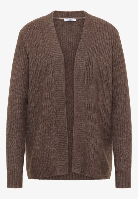 Cardigan mit Struktur mushroom taupe melange Cardigan mit Struktur mushroom taupe melange