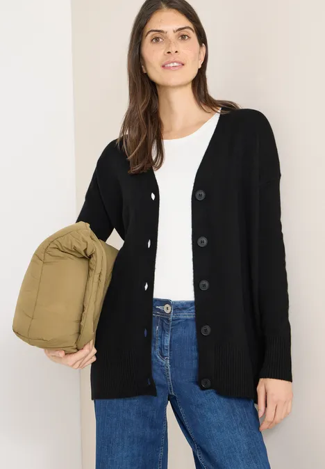 Vest met knoopsluiting Black Vest met knoopsluiting Black