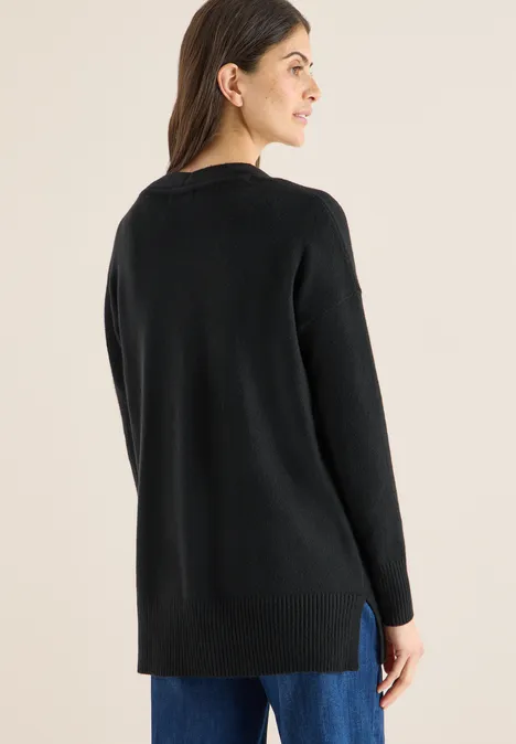 Vest met knoopsluiting Black Vest met knoopsluiting Black