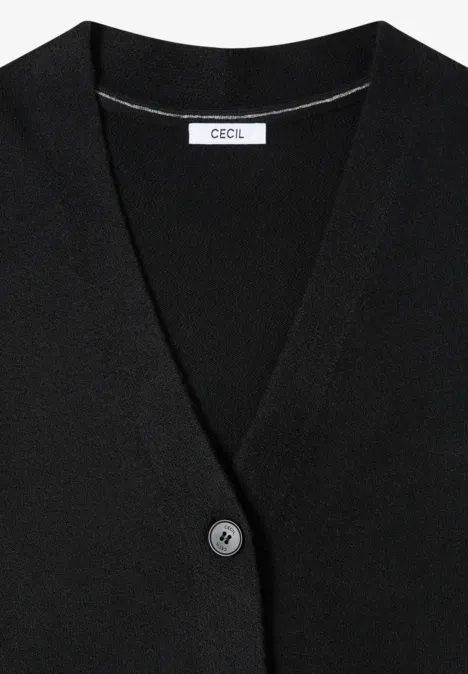 Vest met knoopsluiting Black Vest met knoopsluiting Black