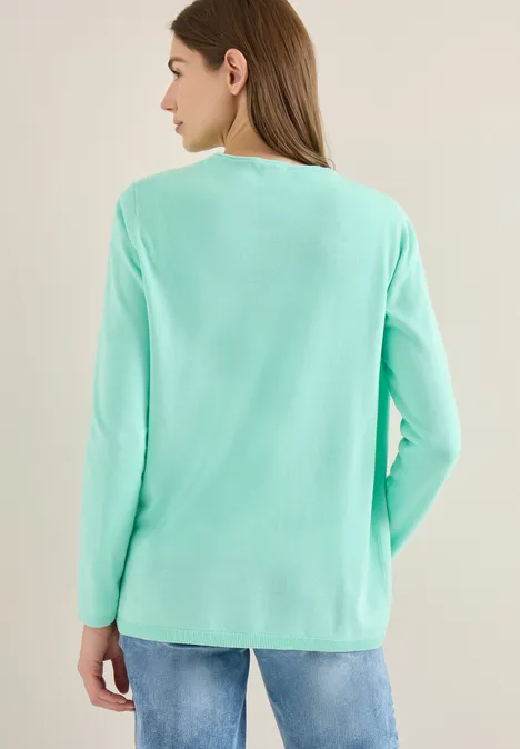 Cardigan de base jelly mint