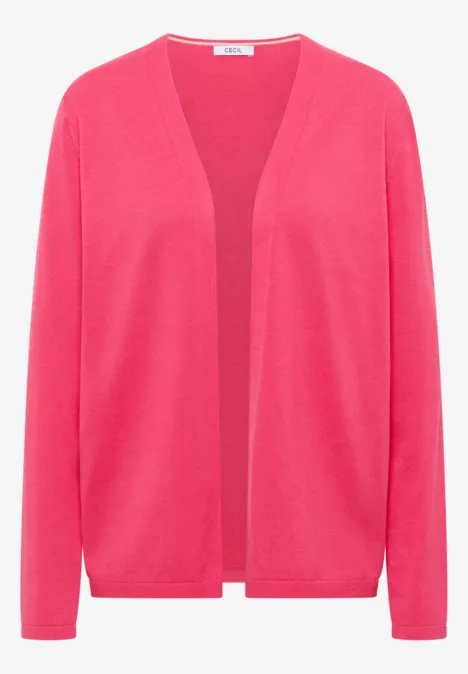 Cardigan de base geranium red