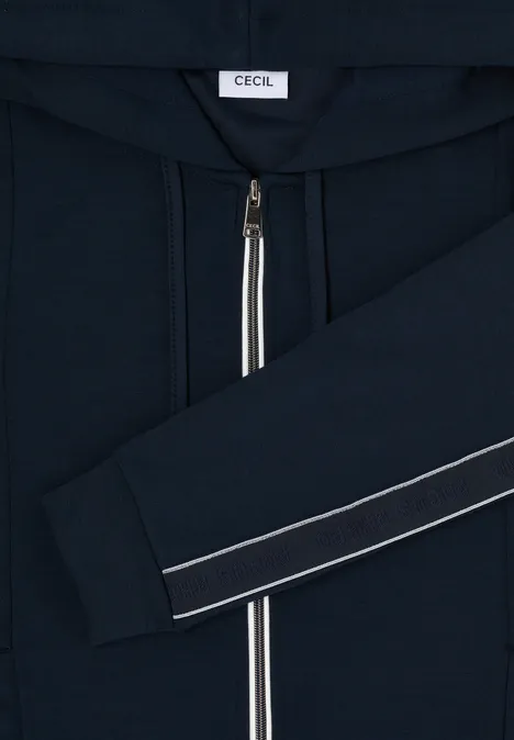 Gallonstreifen Sweatjacke universal blue Gallonstreifen Sweatjacke universal blue