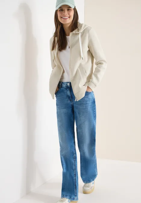 Hoodie Jacke pearl beige melange Hoodie Jacke pearl beige melange