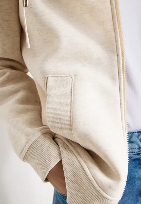 Hoodie Jacke pearl beige melange Hoodie Jacke pearl beige melange