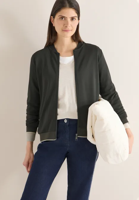 Blouson in Unifarbe raw khaki