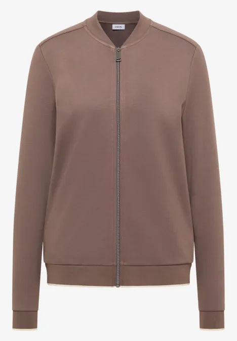 Blouson in Unifarbe urban taupe