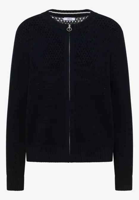 Gehaakt vest universal blue