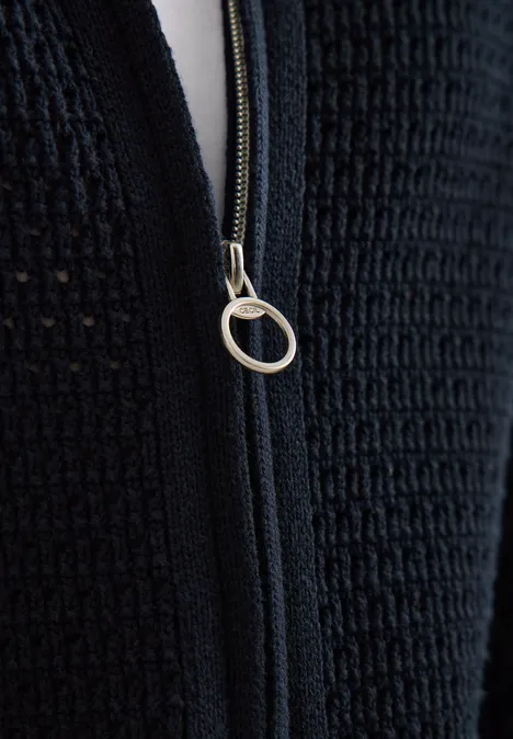 Gehaakt vest universal blue