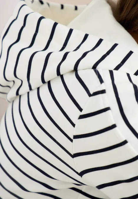 Langarm Sweatjacke mit Kapuze universal blue