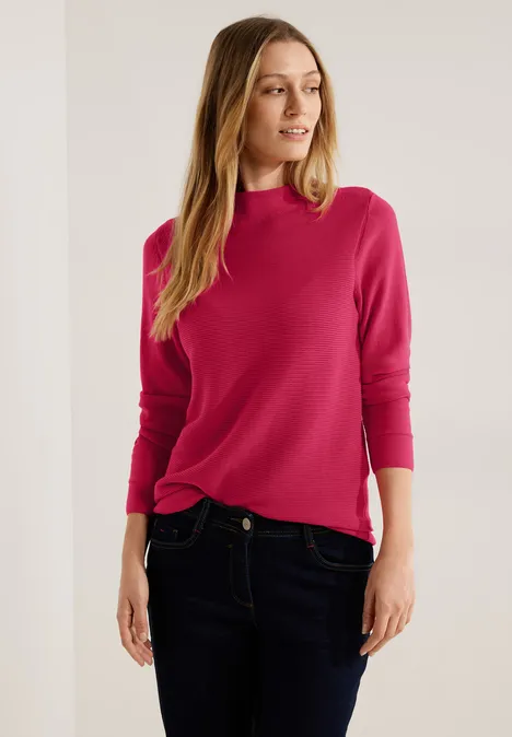 Struktur Pullover cosy coral