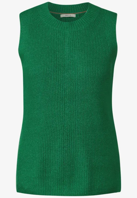 Débardeur en tricot cosy bright green melange