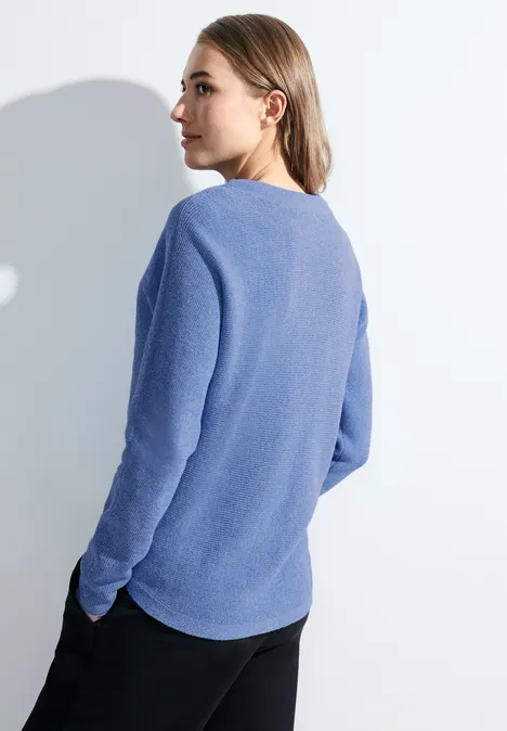 Mouliné Pullover water blue