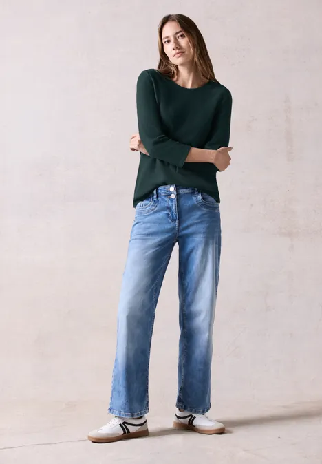 Gestructureerd overhemd fir green Gestructureerd overhemd fir green