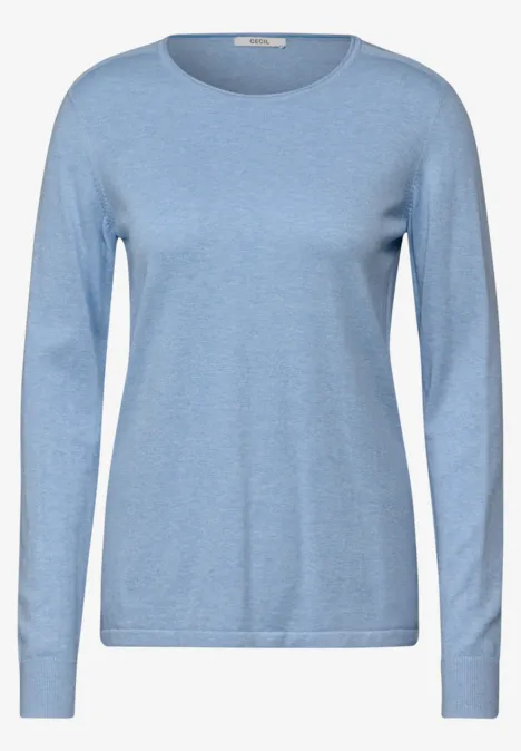 Feinstrickpullover whisper blue melange