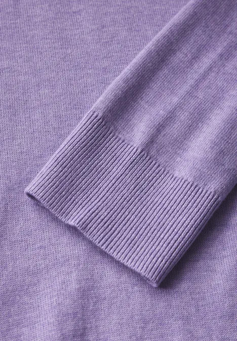 Feinstrickpullover lilac melange
