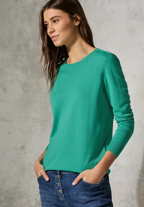 Feinstrickpullover aventurine green