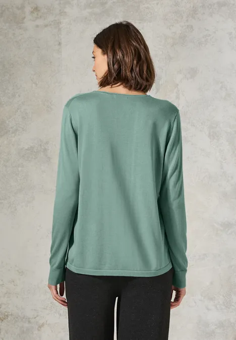 Pullover glaced salvia green