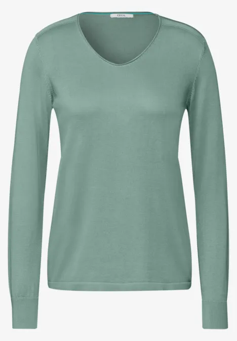 Pullover glaced salvia green