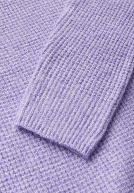 Strukturpullover wild lilac melange