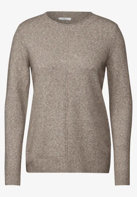 Kuscheliger Pullover milky caramel melange