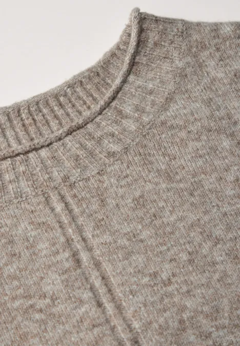 Kuscheliger Pullover milky caramel melange