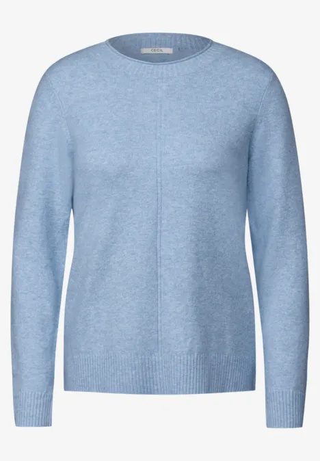 Kuscheliger Pullover whisper blue melange