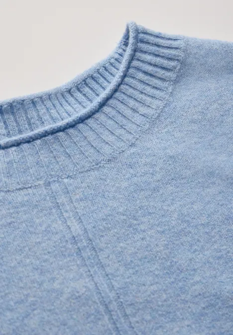 Kuscheliger Pullover whisper blue melange