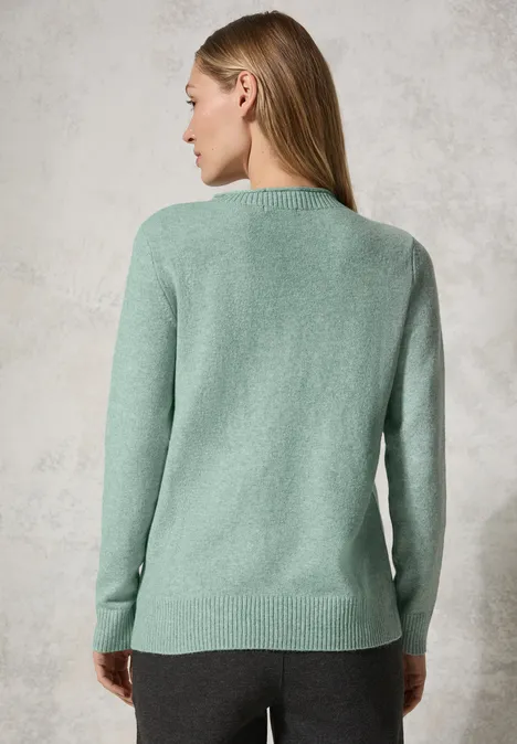 Kuscheliger Pullover iced salvia green melange